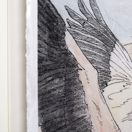 Flamingo I by Mercana Studio a Hand Embellished Textured Framed Art Print Matted under Glass from Mercana - Luna Furniture