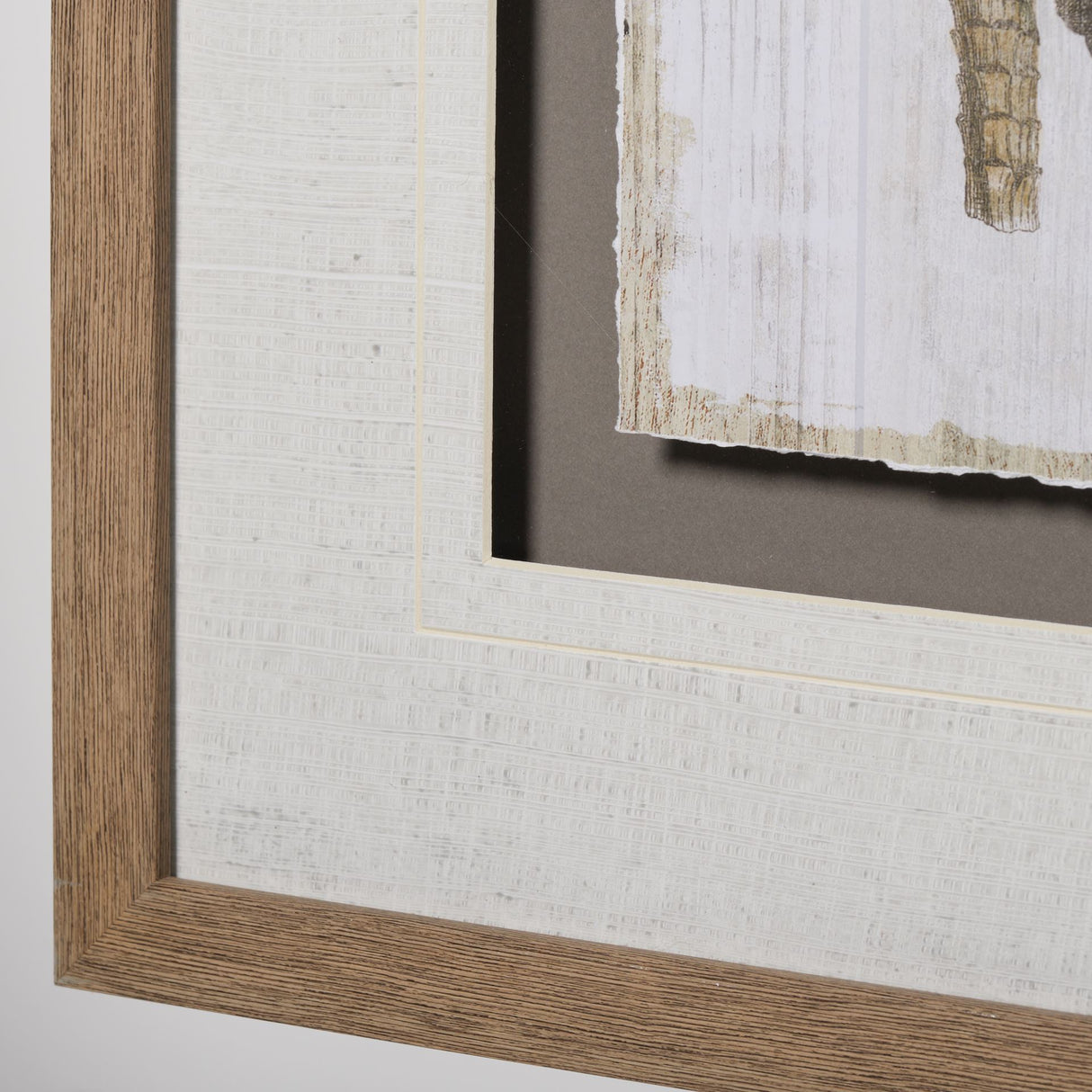 Woodland Chart III by Sue Schlabach a Hand Embellished Textured Framed Art Print Matted under Glass from Mercana - Luna Furniture