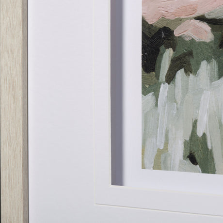 House on a Hill I by Emma Scarvey a Hand Embellished Textured Framed Art Print Matted under Glass from Mercana - Luna Furniture
