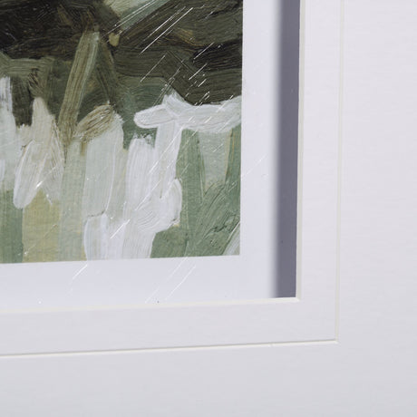 House on a Hill I by Emma Scarvey a Hand Embellished Textured Framed Art Print Matted under Glass from Mercana - Luna Furniture