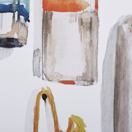 Watercolor Buoys I by Jenifer Paxton Parker a Framed Art Print Matted under Glass from Mercana - Luna Furniture