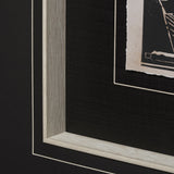 Linocut IV by Mercana Studio a Hand Embellished Textured Framed Art Print Matted under Glass from Mercana - Luna Furniture