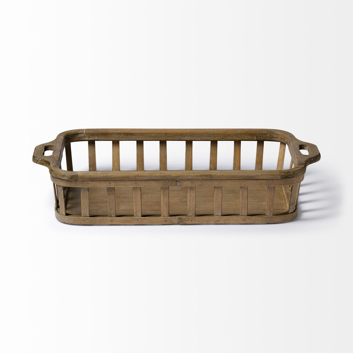 Louis Set of 2 Natural Wood Slated Nesting Trays from Mercana - Luna Furniture