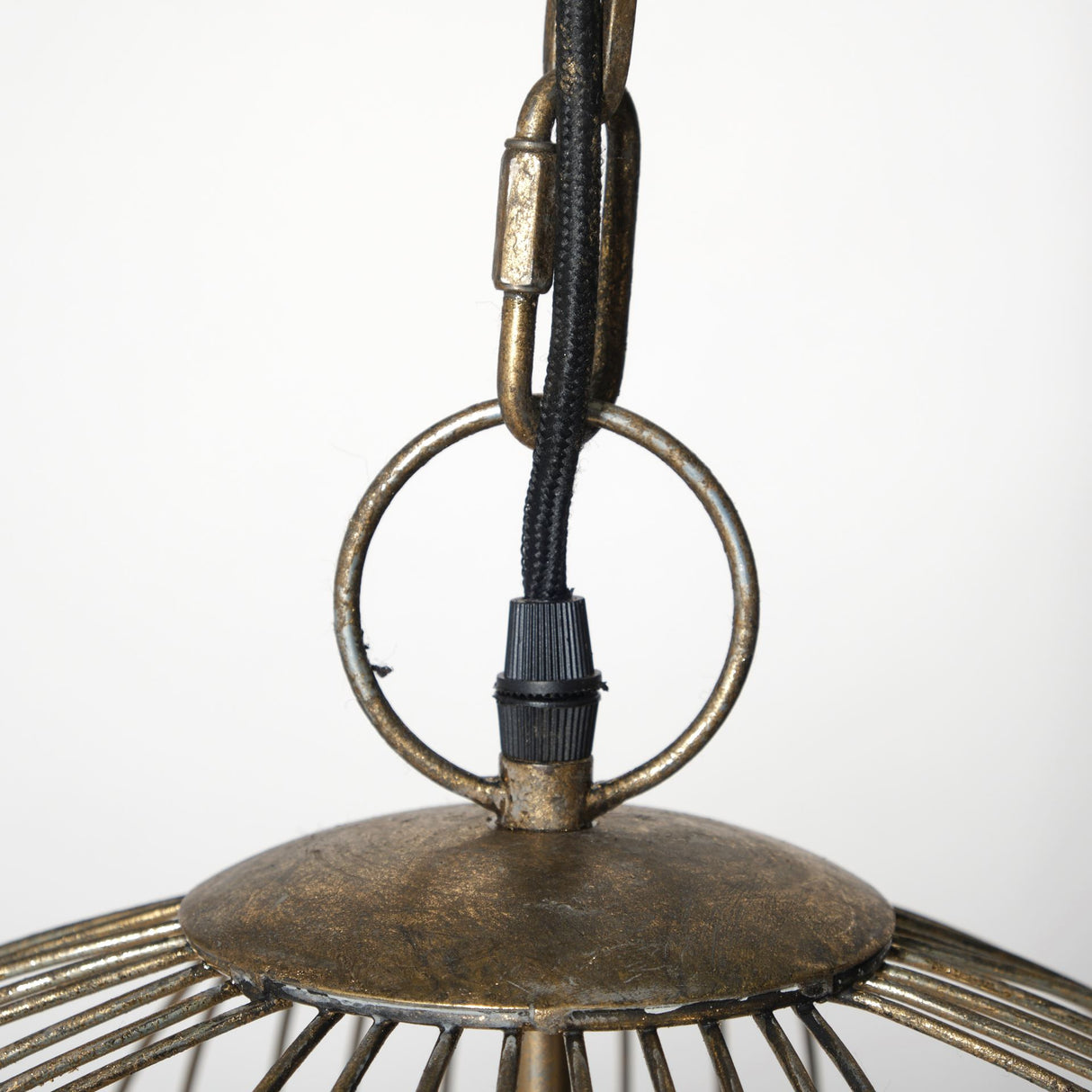 Chiron II 36L x 36W x 38H Gold Metal Globe Six Bulb Chandelier from Mercana - Luna Furniture