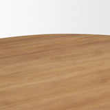 Legolas I 60" Round Brown Solid Wood Top & Base Dining Table from Mercana - Luna Furniture