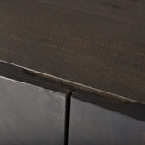 Darwin 80x17.5 Brown Solid Wood Gold Metal Base 4 Cabinet Door Sideboard from Mercana - Luna Furniture