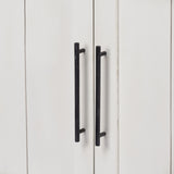 Fairview I White and Medium Brown Wood Three Shelf Shelving Unit from Mercana - Luna Furniture