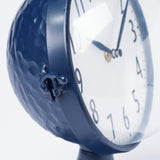 Weymouth Blue Metal Glass Dome Table Clock from Mercana - Luna Furniture