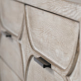 Giselle II Brown Fir Veneer W/Black Metal Leg 9 Drawer Sideboard from Mercana - Luna Furniture