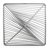Risley 8L x 8W Gray Metal Triangular Decorative Object from Mercana - Luna Furniture