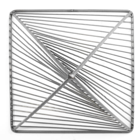 Risley 8L x 8W Gray Metal Triangular Decorative Object from Mercana - Luna Furniture