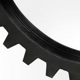 Alloy Cog 26" Round Black Metal Frame Mirror from Mercana - Luna Furniture