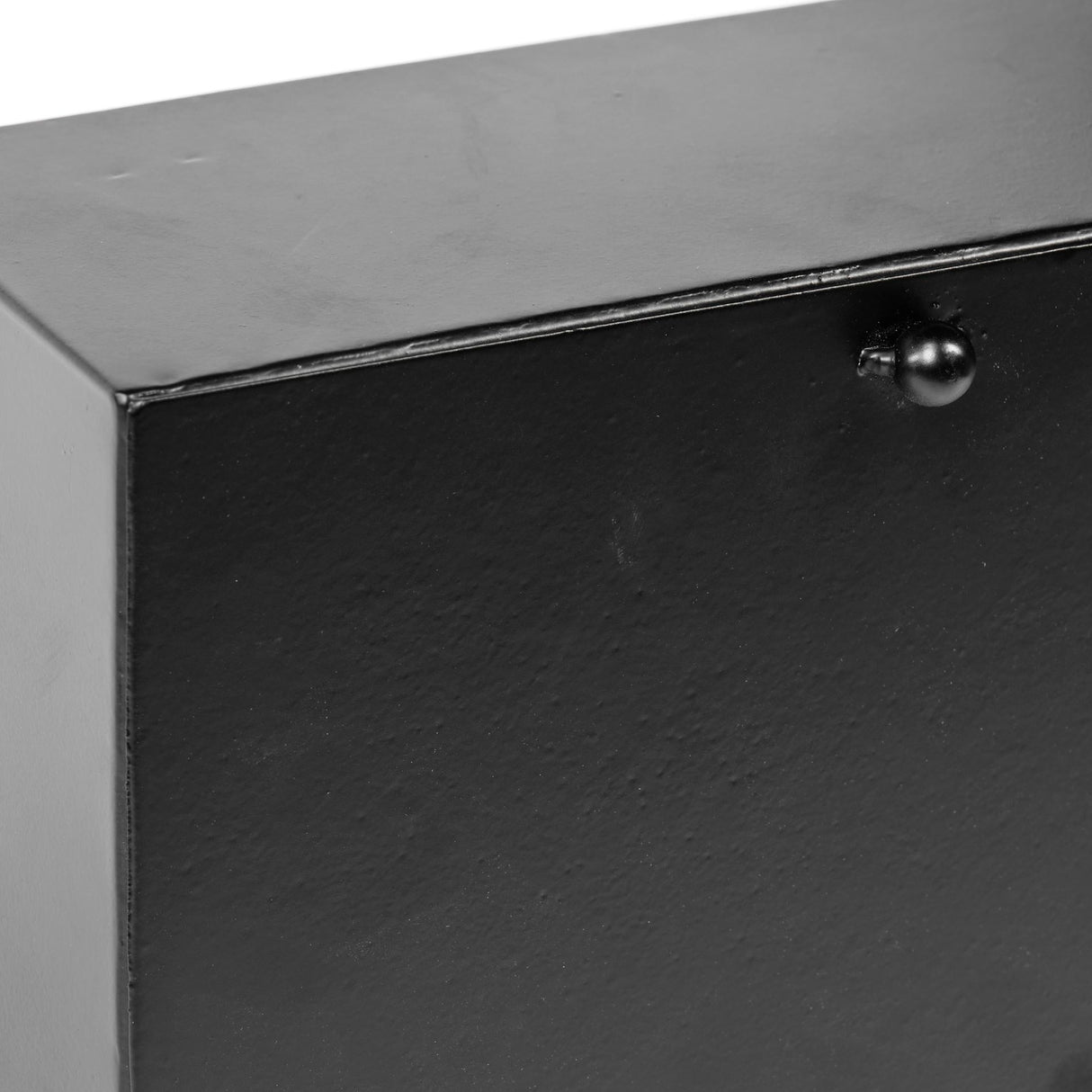 Lita Black Metal Rectangular Table Clock from Mercana - Luna Furniture