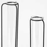 Beeker Set Of Three Black Metal Test Tube Style Vases from Mercana - Luna Furniture