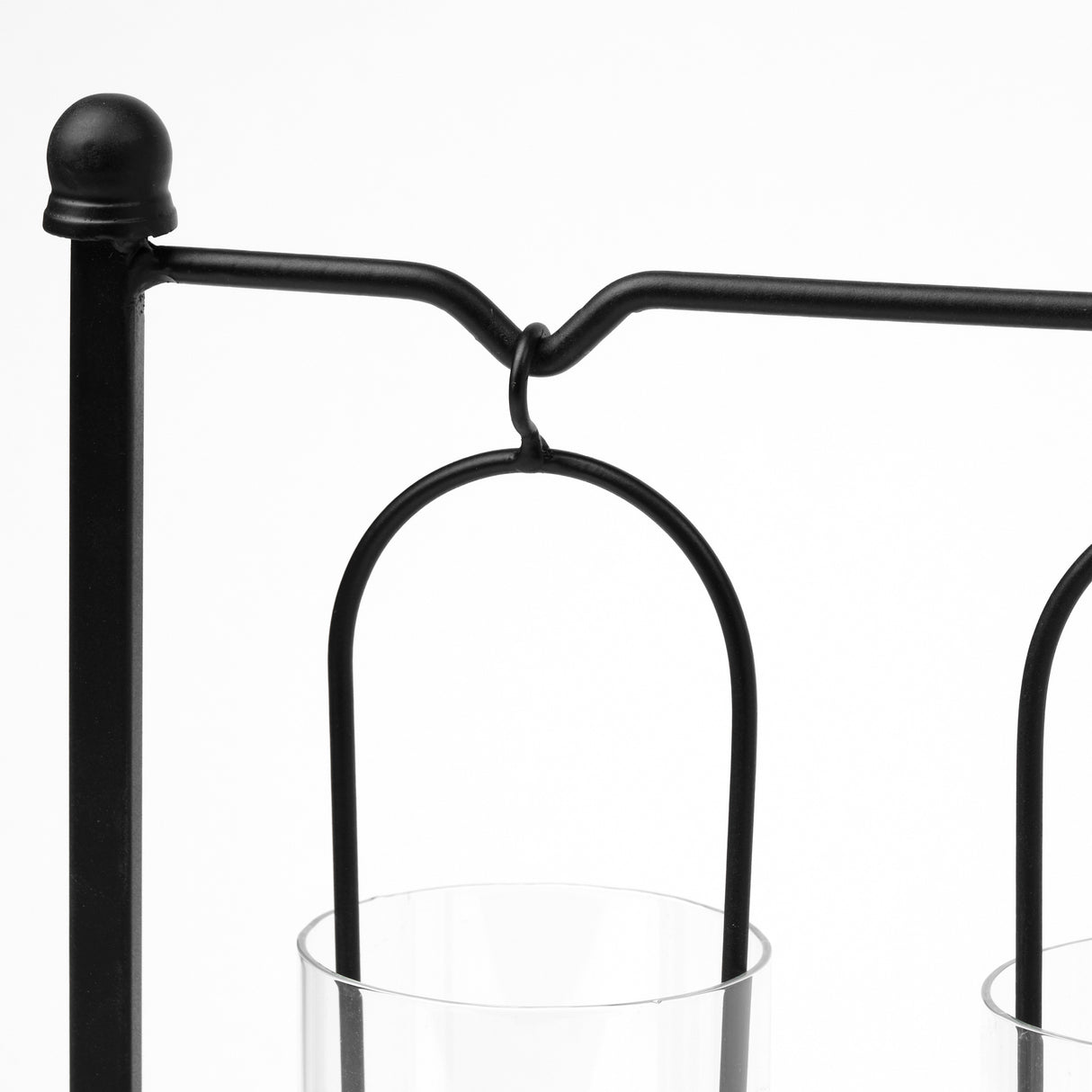 Erlen Black Metal Hanging Votive Five Candle Table Candle Holder from Mercana - Luna Furniture