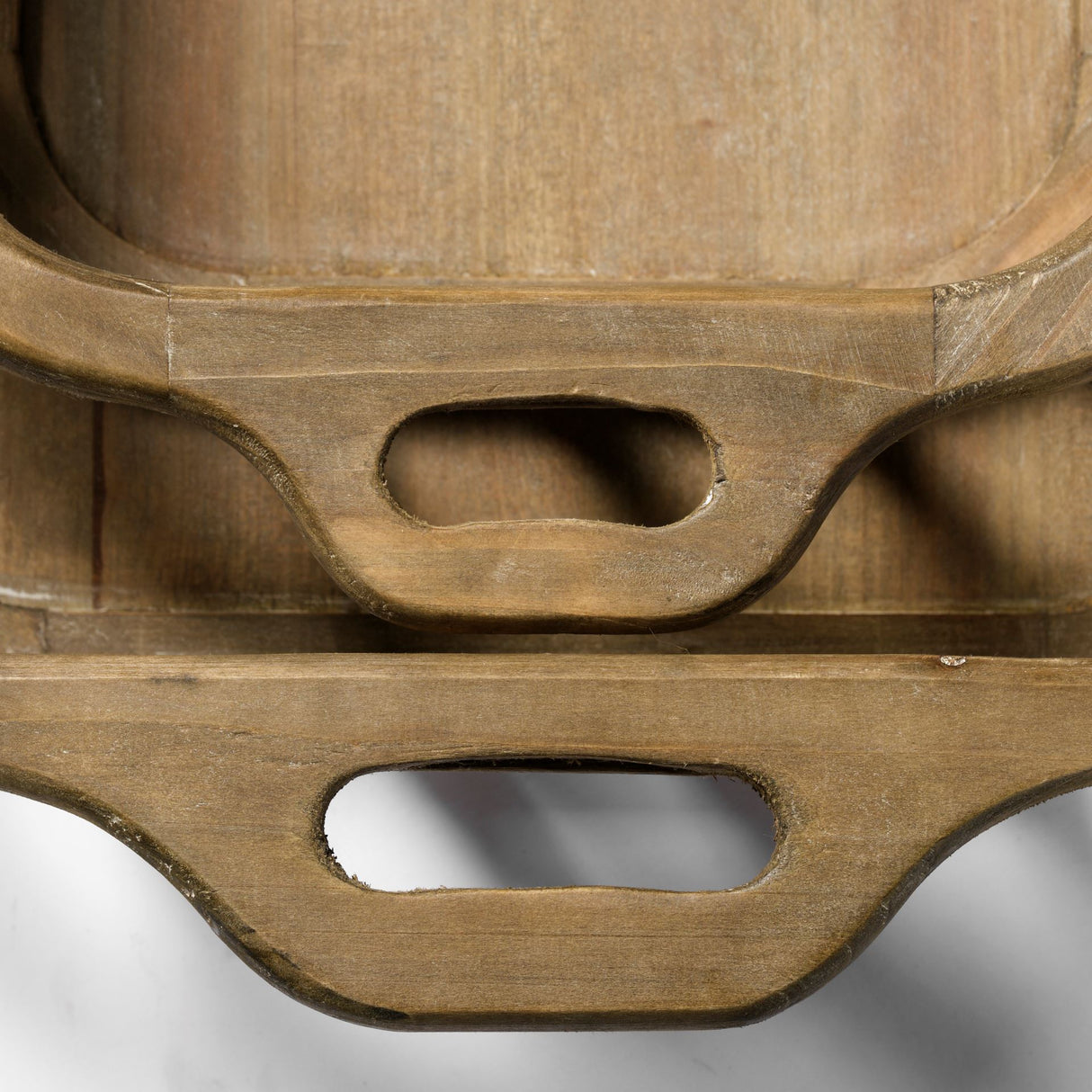 Louis Set of 2 Natural Wood Slated Nesting Trays from Mercana - Luna Furniture