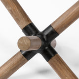 Stuhrling I (Small) 7L x 7W Brown Wood W/ Black Metal Jack from Mercana - Luna Furniture
