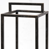 Orionis Large Wood w/ Black Metal Lantern Candle Holder from Mercana - Luna Furniture