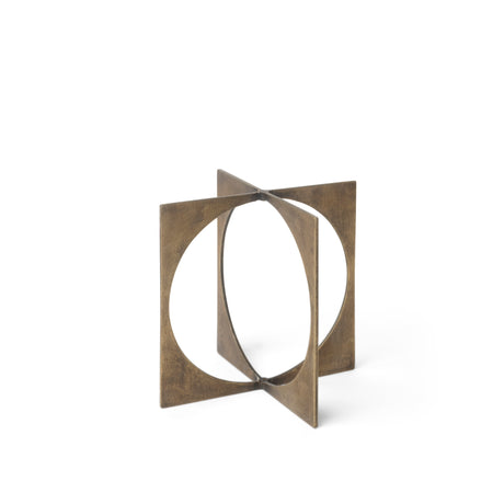 Lima I (Small) 6L x 6W Gold Geometric Decorative Object from Mercana - Luna Furniture