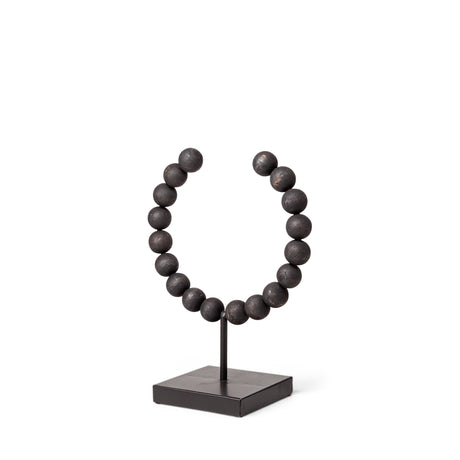 Tulane I (Small) 9L x 5W Black Beaded Broken Sphere Decorative Object from Mercana - Luna Furniture