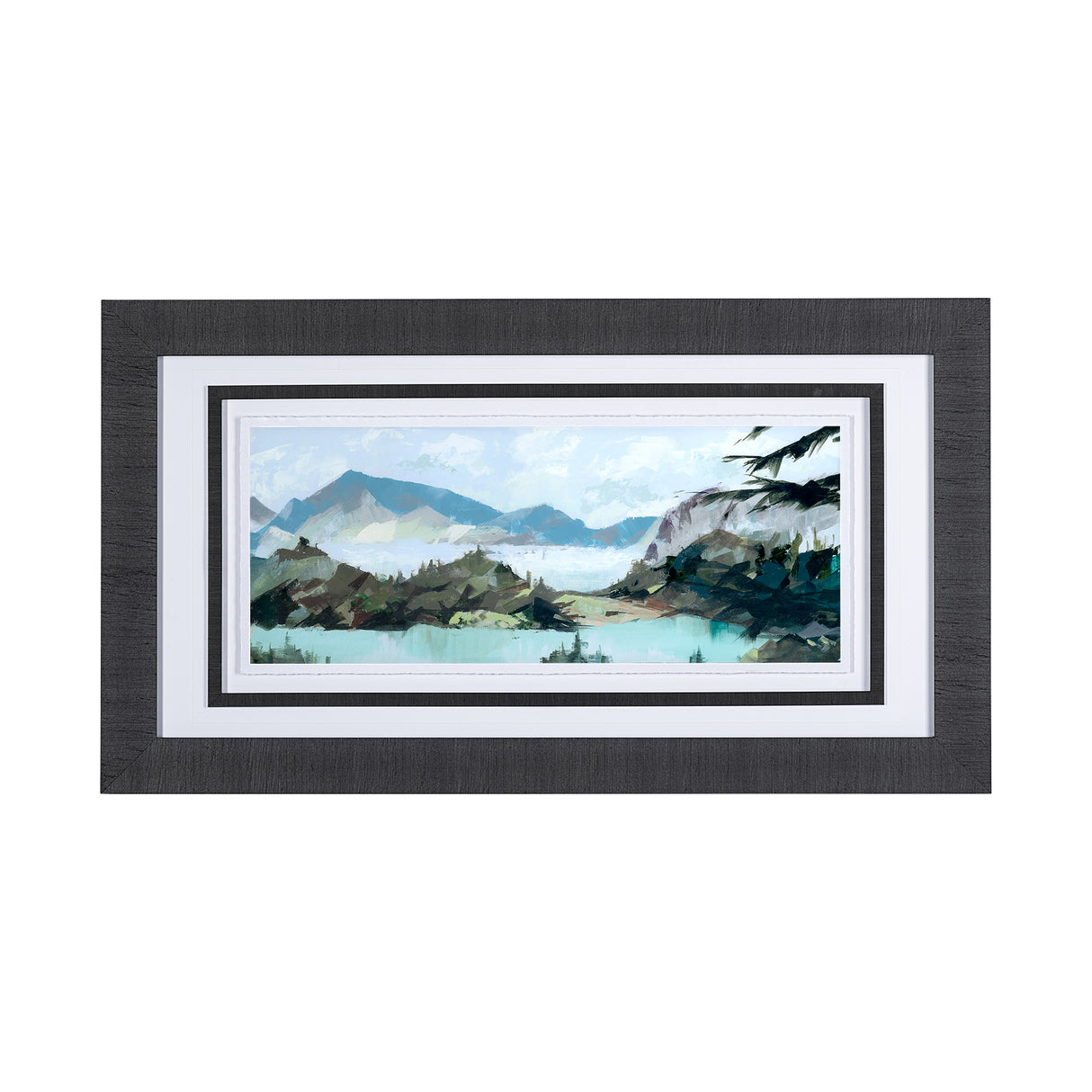 Vista II by Mercana Studio a Hand Embellished Textured Framed Art Print Matted under Glass from Mercana - Luna Furniture