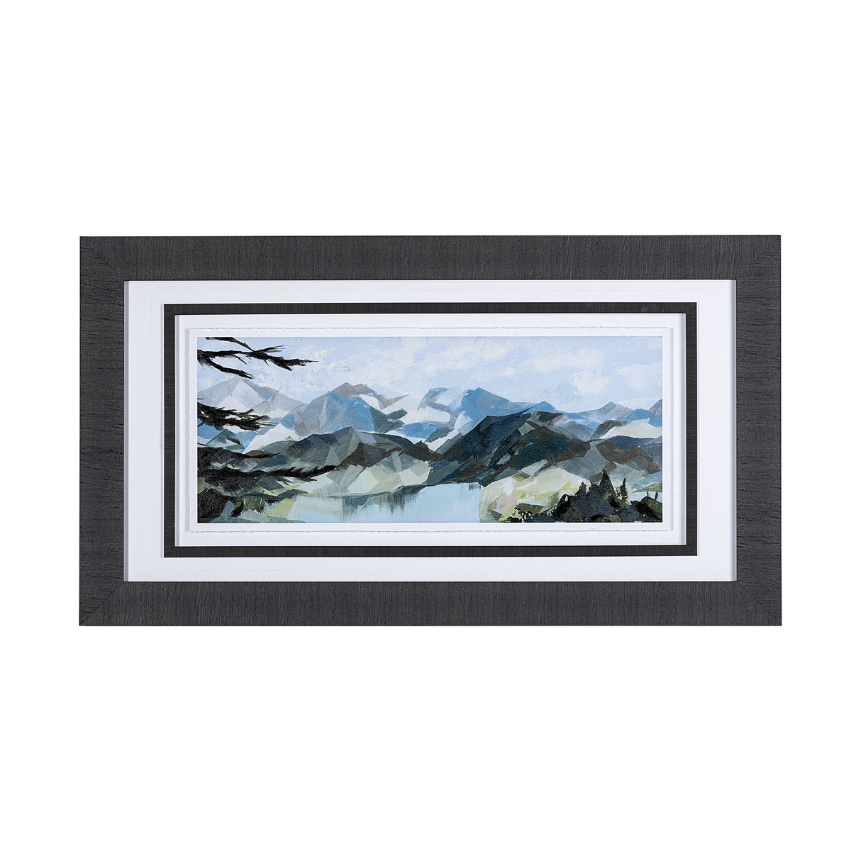 Vista I by Mercana Studio a Hand Embellished Textured Framed Art Print Matted under Glass from Mercana - Luna Furniture