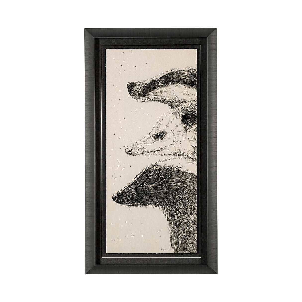 Three is a Crowd I by Mercana Studio a Hand Embellished Textured Framed Art Print Matted under Glass from Mercana - Luna Furniture