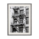 New York Fire Escape by Susan Vizary Photoy Hand Embelished Framed Photo Art Print Matted under Glas from Mercana - Luna Furniture