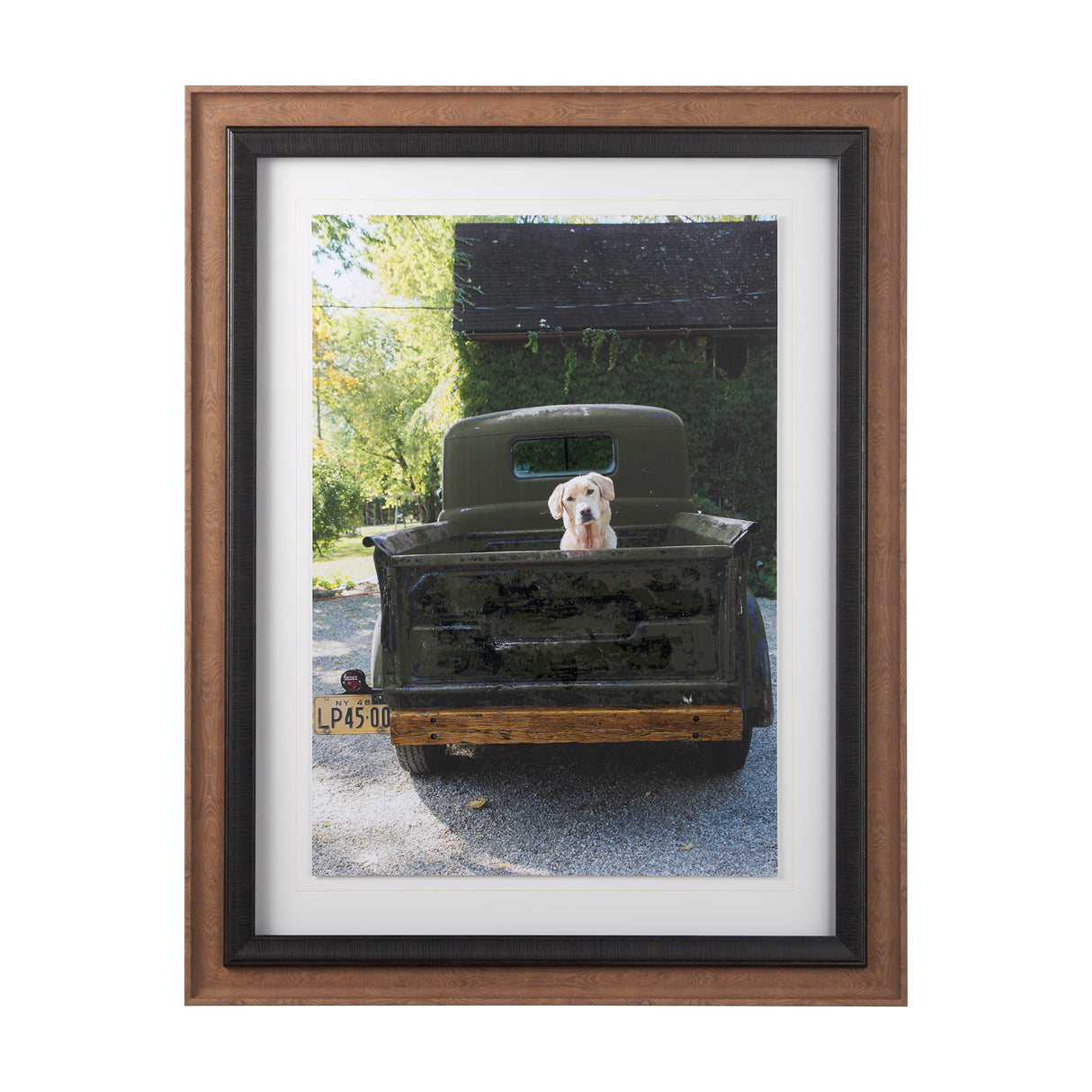 Get Out of Dodge Hunter Green by Mercana a Hand Embellished Framed Photo Art Print Matted under Glas from Mercana - Luna Furniture