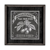 Farm Fresh Cherries by Mercana Studio a Hand Embellished Textured Framed Art Print from Mercana - Luna Furniture