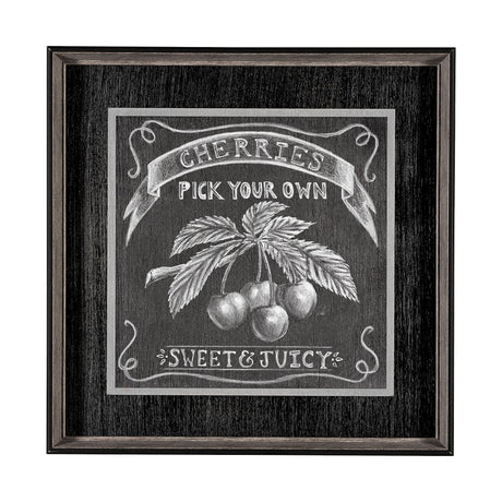 Farm Fresh Cherries by Mercana Studio a Hand Embellished Textured Framed Art Print from Mercana - Luna Furniture