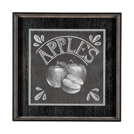 Farm Fresh Apples by Mercana Studio a Hand Embellished Textured Framed Art Print from Mercana - Luna Furniture
