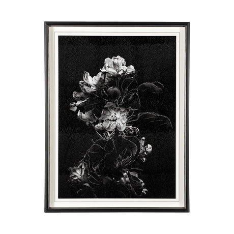 Dark Blossoms by Brian Carson a Hand Embellished Textured Framed Photo Art Print Matted under Glass from Mercana - Luna Furniture