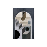 Labyrinth II Tri Color by Mercana Studio a Hand Embellished Textured Canvas from Mercana - Luna Furniture