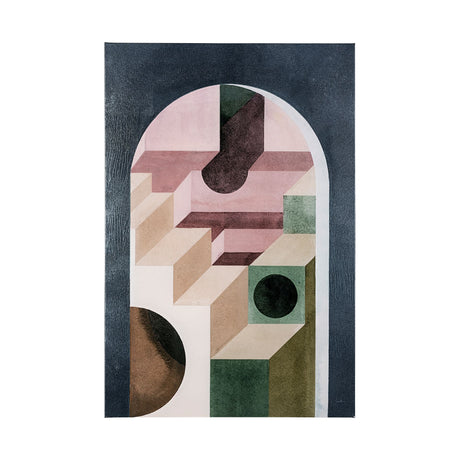 Labyrinth II Multi Color by Mercana Studio a Hand Embellished Textured Canvas from Mercana - Luna Furniture