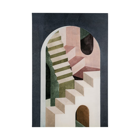 Labyrinth I Multi Color by Mercana Studio a Hand Embellished Textured Canvas from Mercana - Luna Furniture