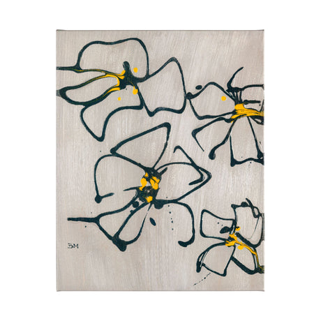 Blossom I by Mercana Studio a Hand Embellished Textured Canvas from Mercana - Luna Furniture