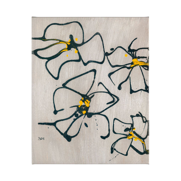 Blossom I by Mercana Studio a Hand Embellished Textured Canvas