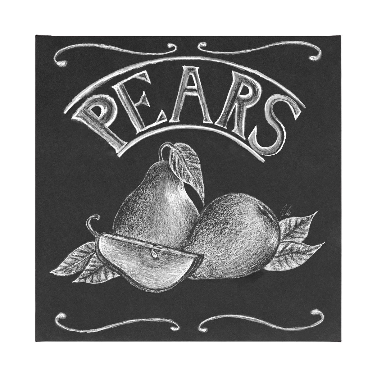 Farm Fresh Pears by Mercana Studio a Hand Embellished Textured Canvas from Mercana - Luna Furniture