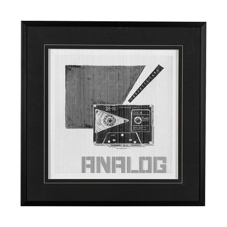 Cassette Tape I by Alarm a Hand Embellished Textured Framed Art Print Matted under Glass from Mercana - Luna Furniture