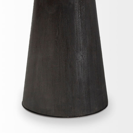 Maxwell 54" Brown Solid Wood Top Brown Metal/Wood Base Dining Table from Mercana - Luna Furniture