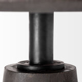 Maxwell 54" Brown Solid Wood Top Brown Metal/Wood Base Dining Table from Mercana - Luna Furniture