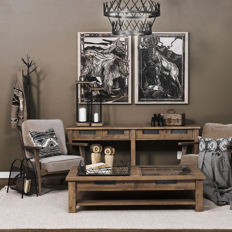 Olympus II Brown Velvet Covered Wooden Frame Accent Chair from Mercana - Luna Furniture