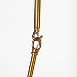 Desousa II (33.9"L x 8.8"W x 28"H) Brass-Toned Metal Multi-Arm Three Light Chandelier from Mercana - Luna Furniture