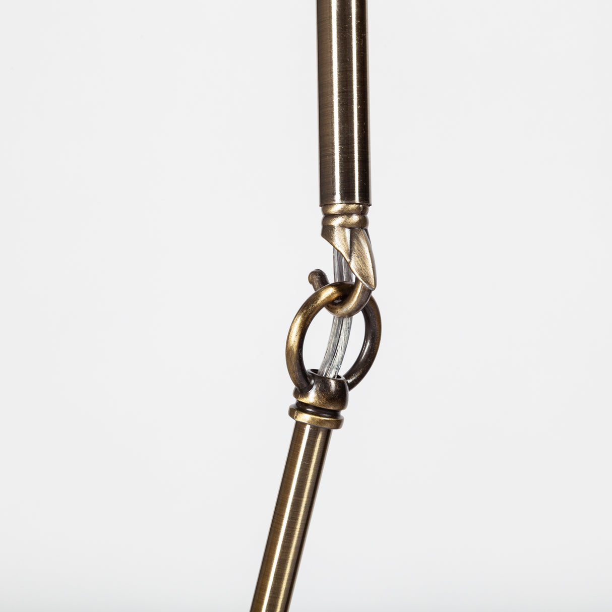 Desousa II (33.9"L x 8.8"W x 28"H) Champagne Metal Multi-Arm Three Light Chandelier from Mercana - Luna Furniture