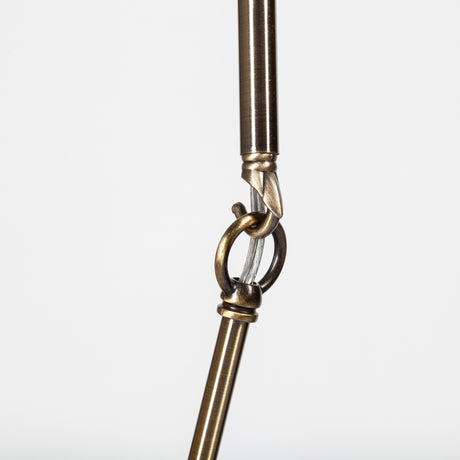 Desousa II (33.9"L x 8.8"W x 28"H) Champagne Metal Multi-Arm Three Light Chandelier from Mercana - Luna Furniture