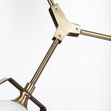 Desousa II (33.9"L x 8.8"W x 28"H) Champagne Metal Multi-Arm Three Light Chandelier from Mercana - Luna Furniture