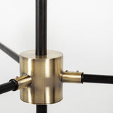 Decarlo II (43" x 41") Black/Gold Metal Multi-Arm Thirteen Light Chandelier from Mercana - Luna Furniture