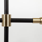 Decarlo II (43" x 41") Black/Gold Metal Multi-Arm Thirteen Light Chandelier from Mercana - Luna Furniture