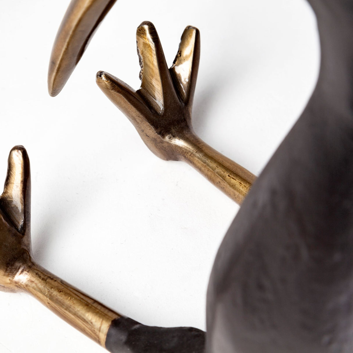 Dodo Kiwi 7L x 4W Black Cast Aluminum Mauritian Bird Sculpture from Mercana - Luna Furniture